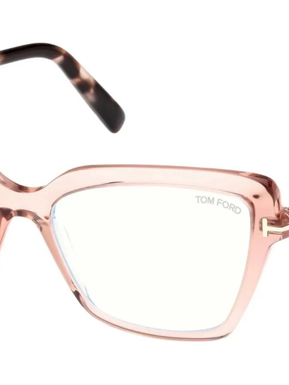 NEW TOM FORD TF5948-B 072 PINK HAVANA BLUE BLOCK LENS AUTHENTIC EYEGLASSES